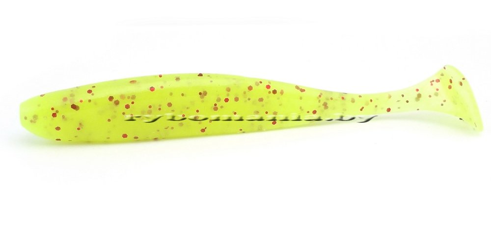  Keitech Easy Shiner 4.0" #PAL01S Chartreuse Red Flake