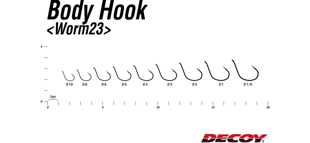   Decoy Worm 23 Body Hook 3 (9  )