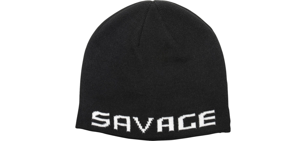  Savage Gear Logo Beanie One size :black/white