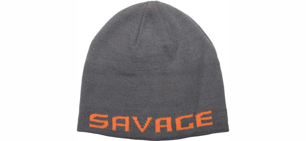  Savage Gear Logo Beanie One size :rock grey/orange