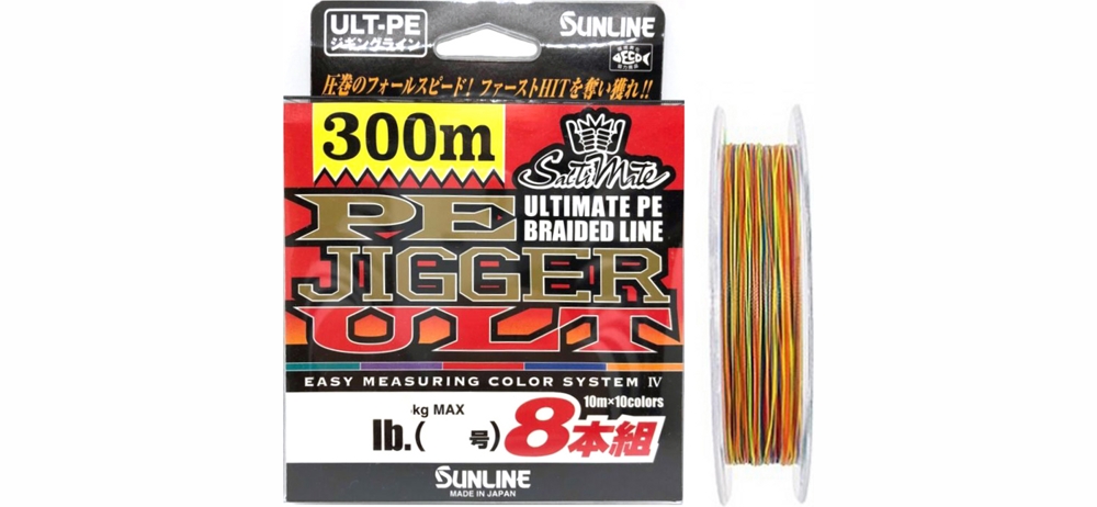  Sunline PE Jigger ULT (8braid) 300M #6.0/0.400 90lb/40