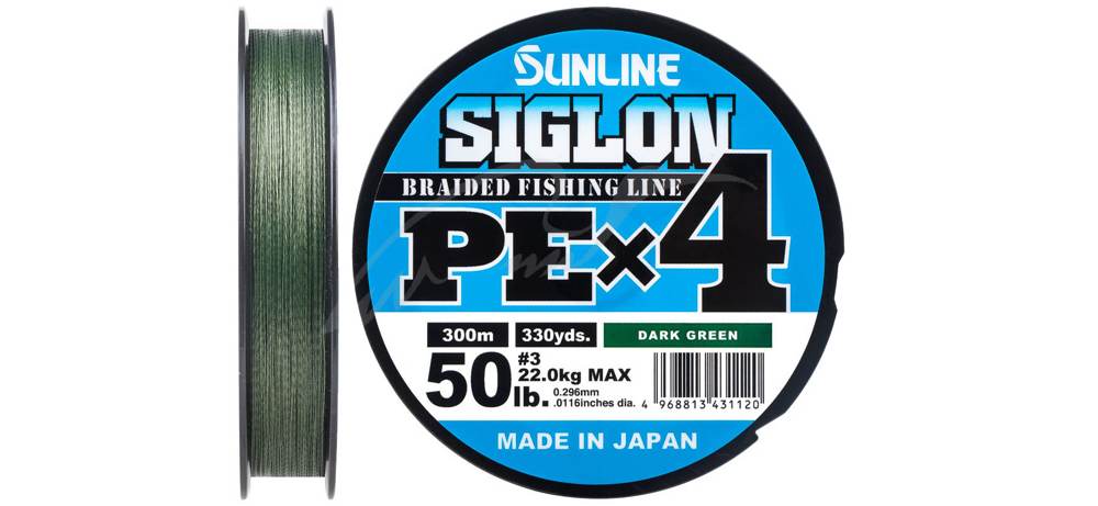  Sunline Siglon PE 4 300m (-.) #1.0/0.171mm 16lb/7.7kg