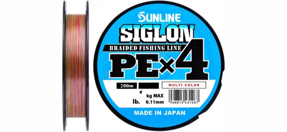 Sunline Siglon PE 4 200m (.) #0.6/0.132mm 10lb/4.5kg