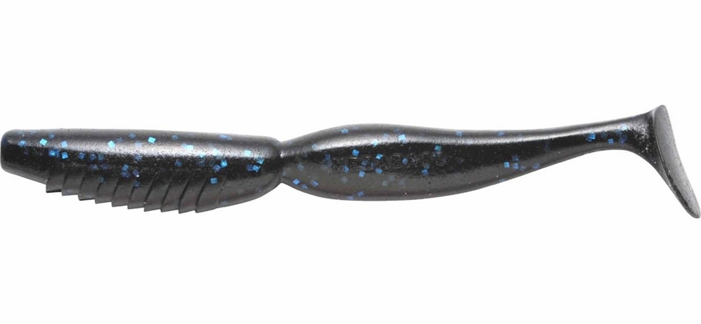  Megabass Spindle Worm 3.0'' #Black Blue (8 .  .)