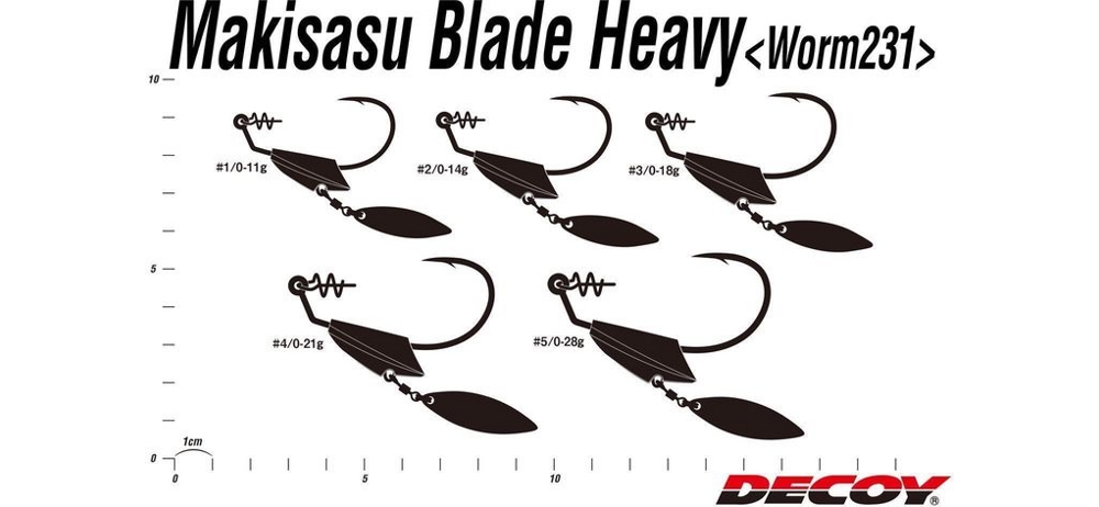   Decoy Worm 231S Makisasu Blade Heavy #1/0-11g