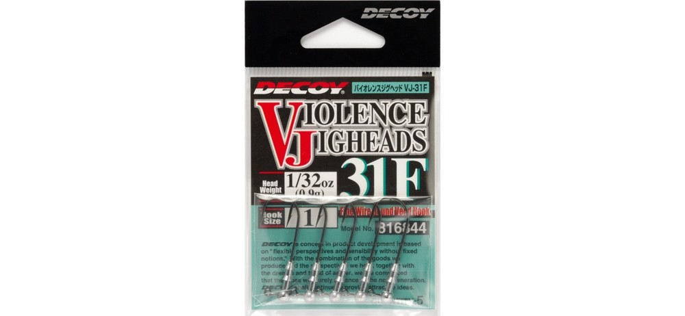 - Decoy VJ-31F Violence Jighead #1-1.8g