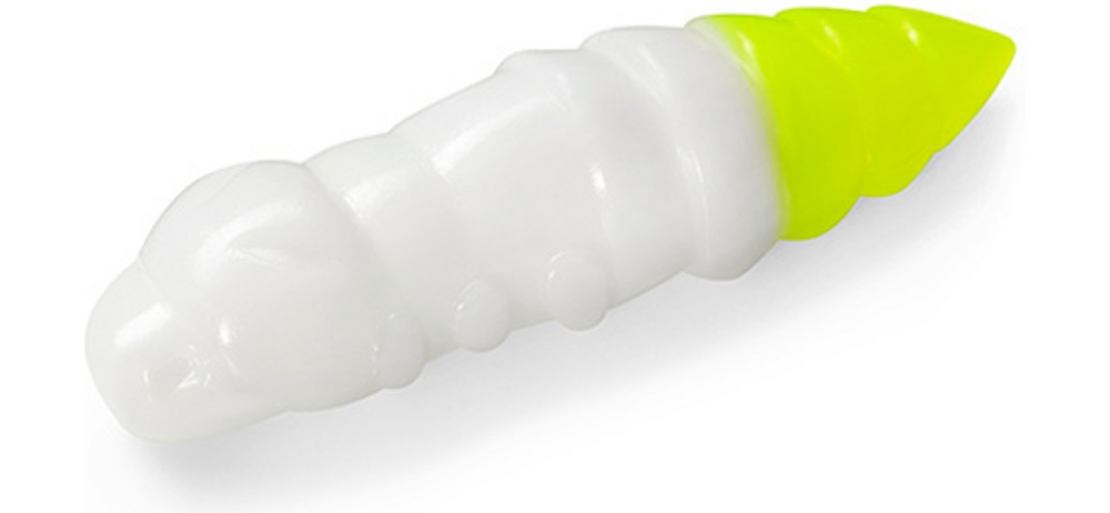  FishUp Pupa (Cheese) 1.2" (10  .) #131 - White/Hot Chartreuse